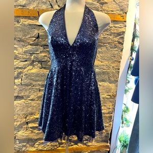 Sequin halter Dress